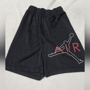Air Jordan Nike Shorts Youth Medium Black White Logo Basketball Shorts